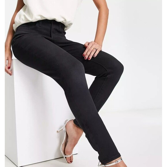 Madewell Denim - Madewell Women's Size 26 Black Jeans Roadtripper Stretch Cotton Skinny Mid-Rise